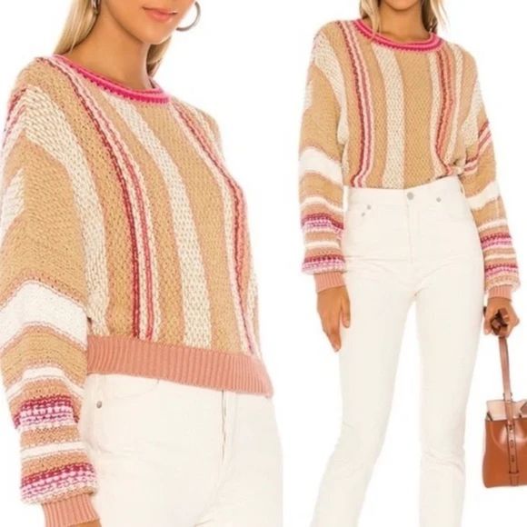 Free People Pull Over Knit Sweater Size M - Picture 4 of 13